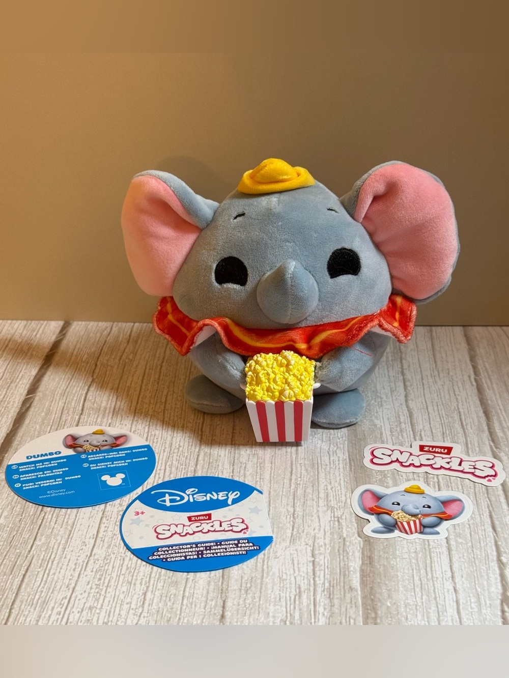 Disney Dumbo Plush with Yellow Hat & Pink Ears